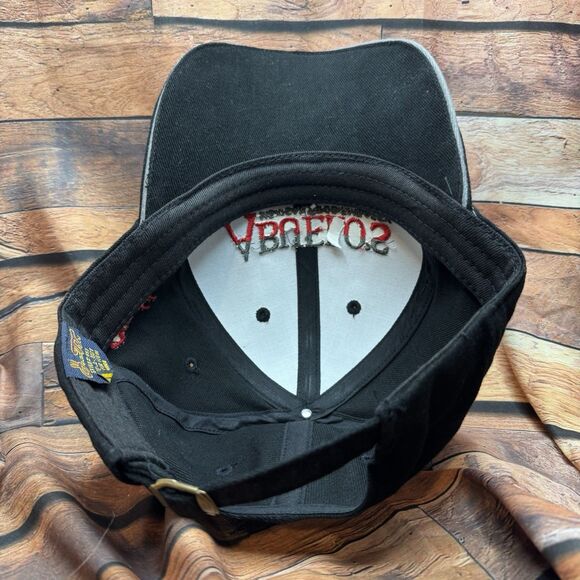 Abuelo's Mexican Food Embassy Black Red Adjustable Strapback Hat Cap Restaurant - Picture 5 of 7